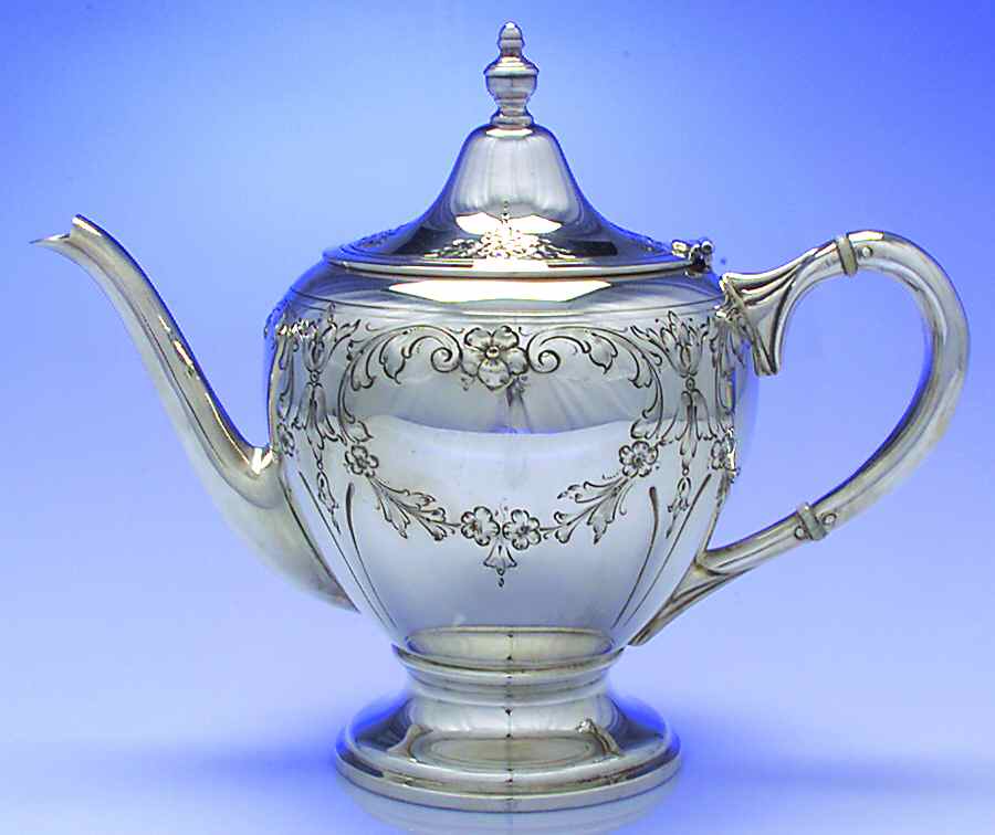 100 (Sterling, Hollowware) Teapot by Dunkirk Silversmiths-1
