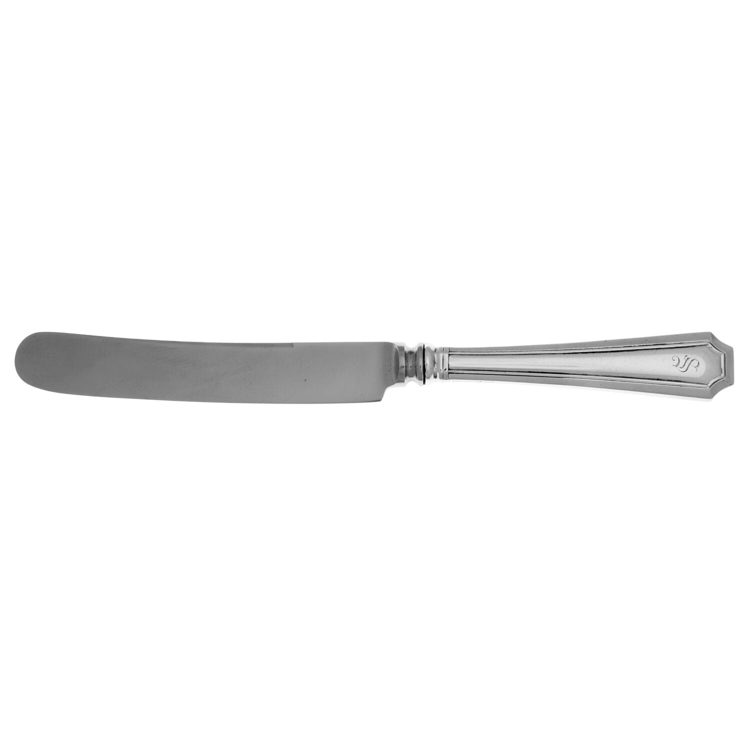 Fairfax (Sterling, 1910, Monograms) New French Hollow Knife with Bolster by Durgin-1