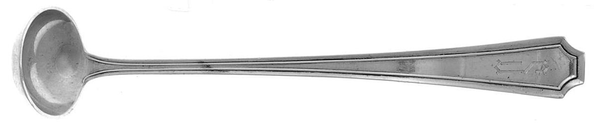 Fairfax (Sterling, 1910, Monograms) Mustard Spoon by Durgin-1