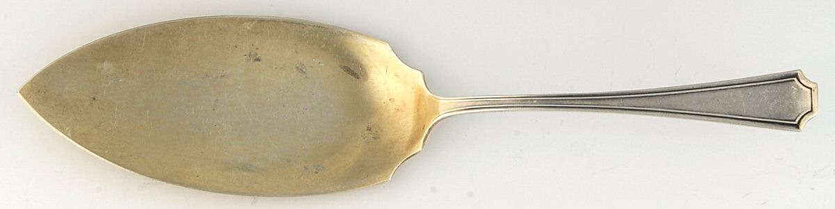 Fairfax (Sterling, 1910, Monograms) Jelly/Cake Server by Durgin-1