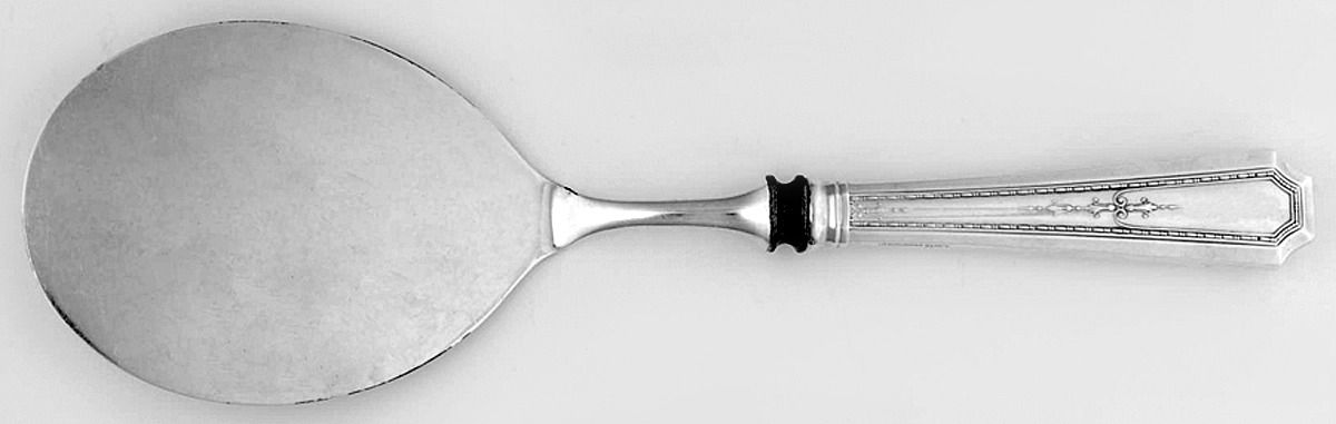 Colfax (Sterling, 1922, Monograms) Egg Server with Silverplate Blade by Durgin-1