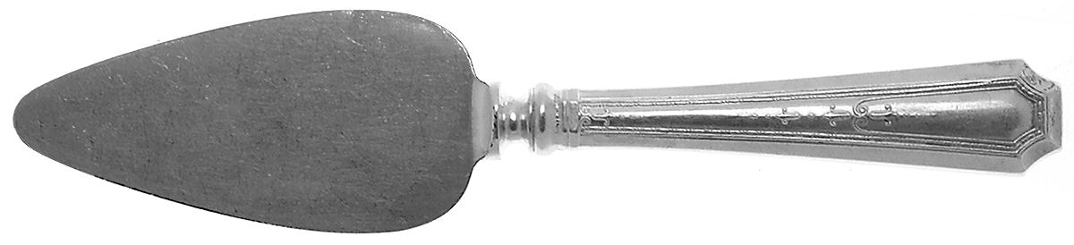 Colfax (Sterling, 1922, Monograms) Cheese Server with Silverplate Blade by Durgin-1