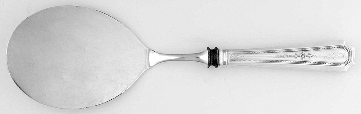 Colfax (Sterling, 1922, Monograms) Egg Server with Silverplate Blade by Durgin-1