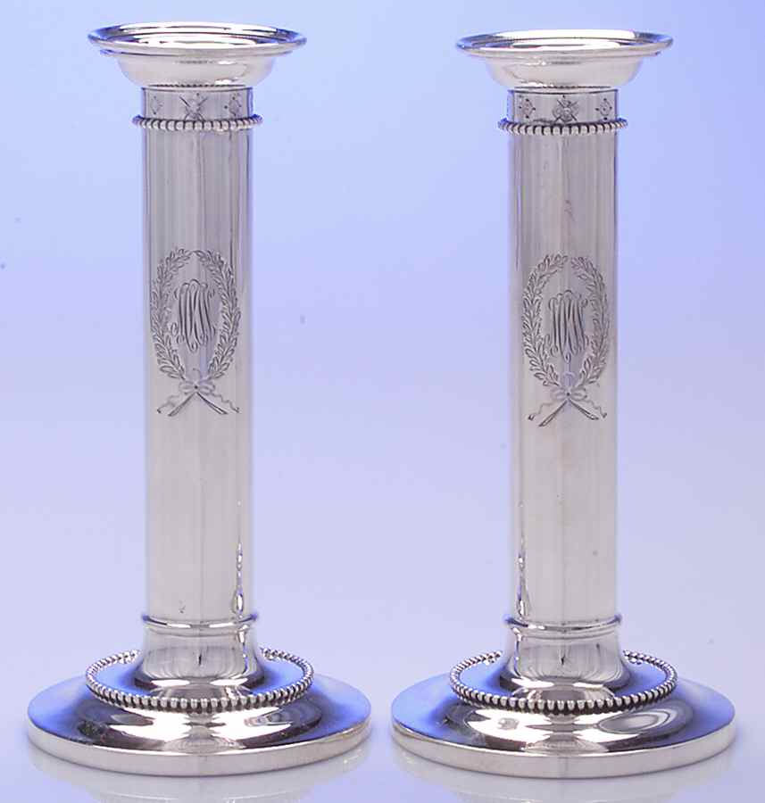 Sterling Hollowware Pair of Sterling Candlesticks by Durgin-1