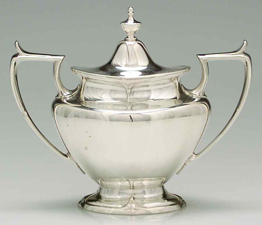 Chatham (Sterling, 1915, Hollowware) Sugar Bowl & Lid by Durgin-1