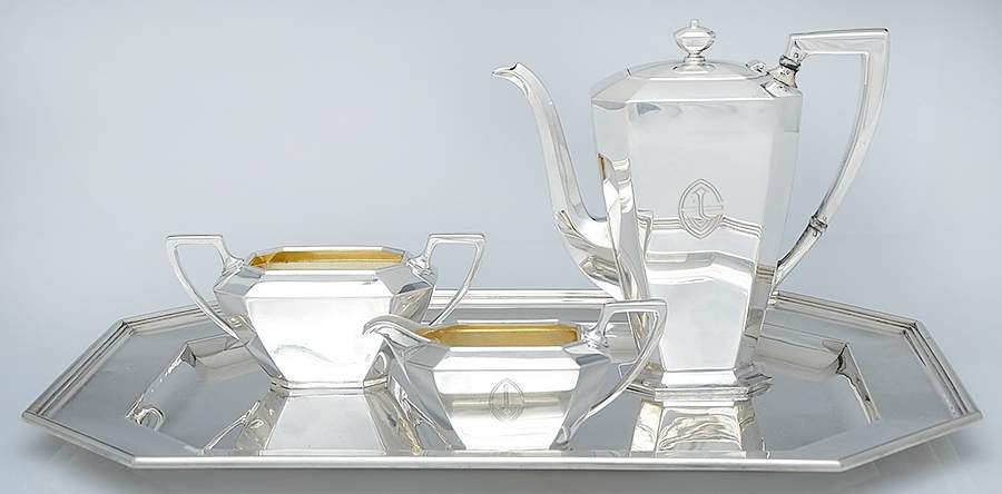 Fairfax (Sterling, Hollowware) 4 Piece Demi Set (SCPM,SCRM,SSUOM,PL17) by Durgin-1