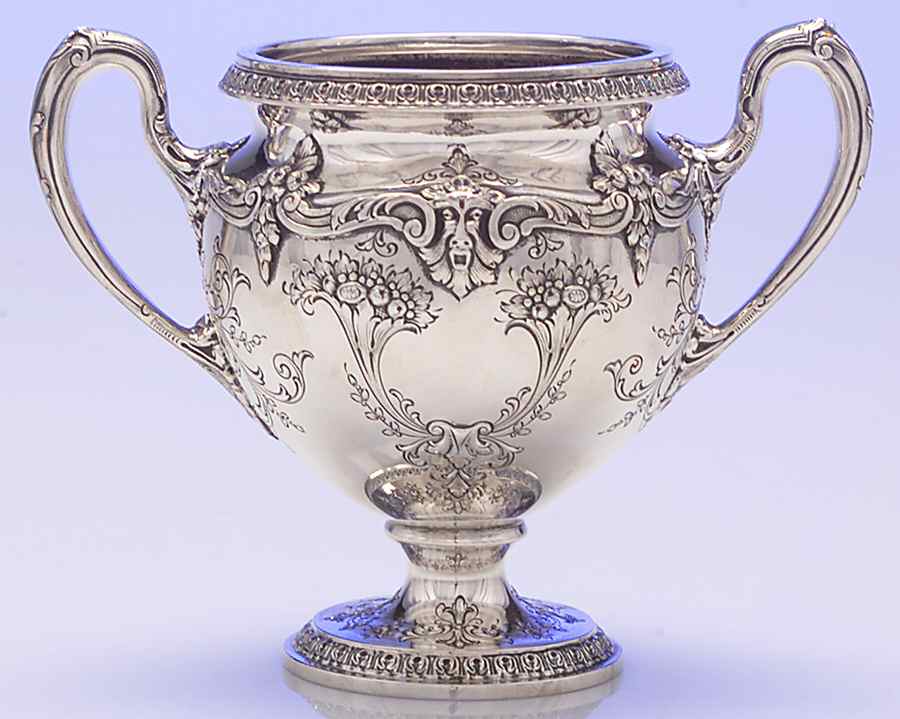 7845 (Sterling, Hollowware) Mini Open Sugar Bowl by Dominick & Haff-1