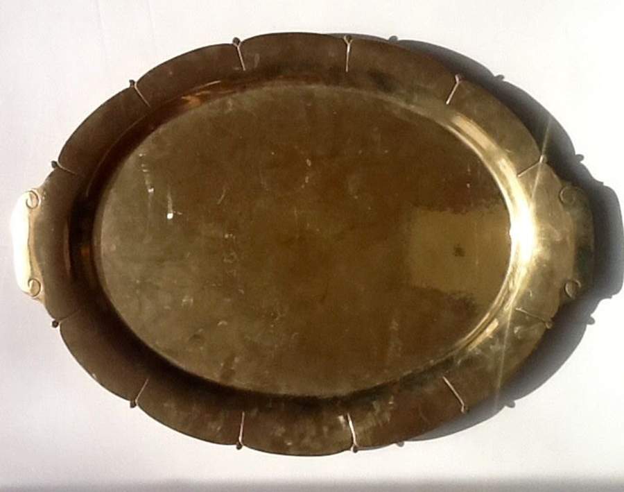 Regal (Dirigold, Hollowware) 21" Oval Serving Platter by Dirilyte-Dirigold-1