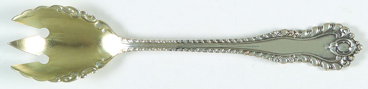 Mazarin (Sterling, 1892, Monograms) Ice Cream Fork by Dominick & Haff-1