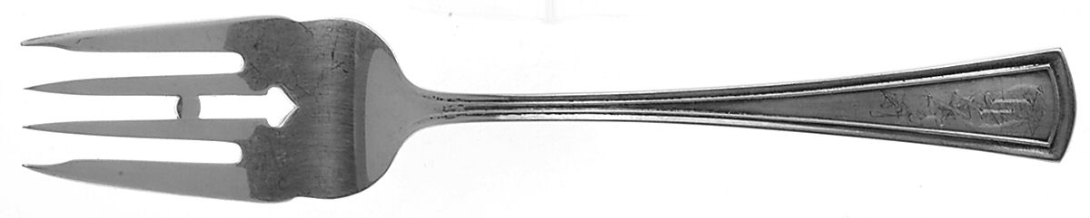 Virginia (Sterling, 1912, Monograms) Individual Salad Fork by Dominick & Haff-1