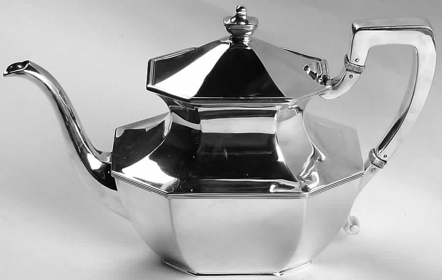 Queen Anne-Plain (Sterling, 1910, Hollowware) Coffee Pot by Dominick & Haff-1