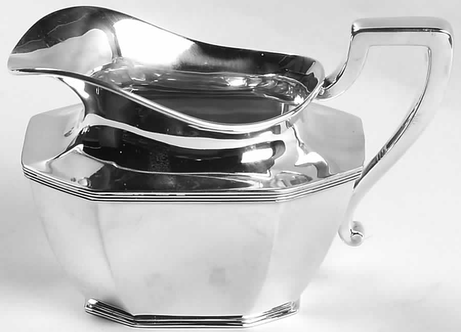 Queen Anne-Plain (Sterling, 1910, Hollowware) Creamer by Dominick & Haff-1