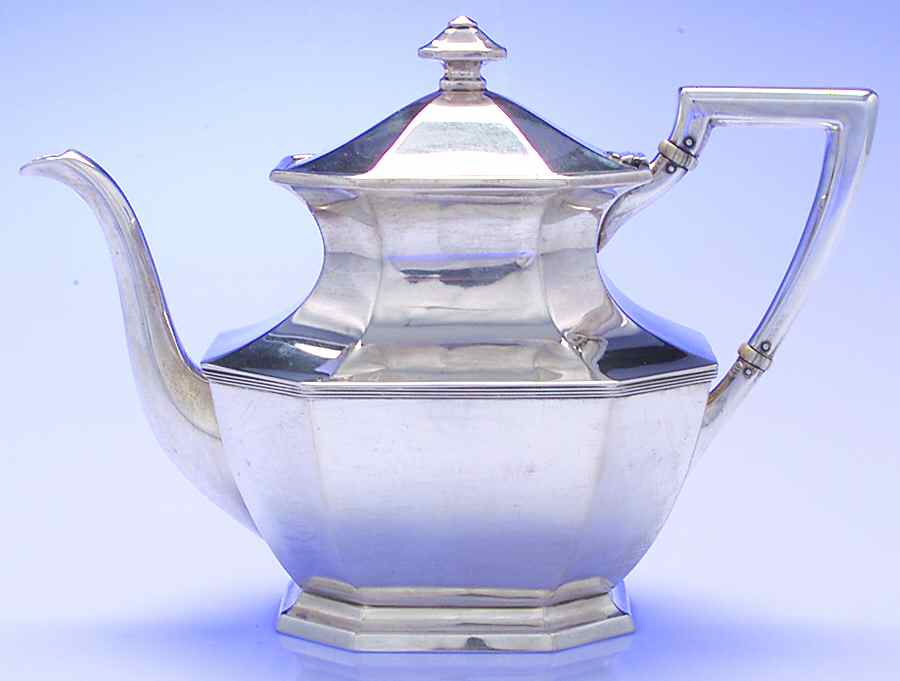 Queen Anne-Plain (Sterling, 1910, Hollowware) Coffee Pot by Dominick & Haff-1