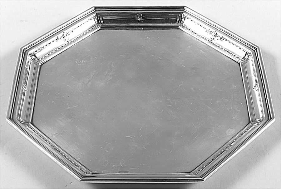 Colfax (Sterling, 1922, Hollowware) 11" Round Tray by Durgin-1