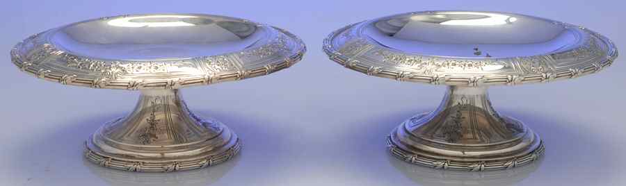 Colfax (Sterling, 1922, Hollowware) Set of 2 Medium Compote by Durgin-1