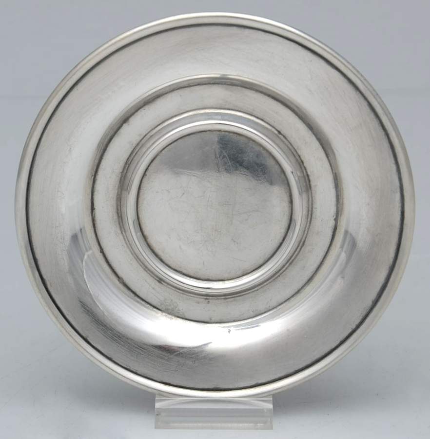 Basket of Flowers (Sterling, 1920, Hollowware) Demitasse Saucer Only by Dominick & Haff-1