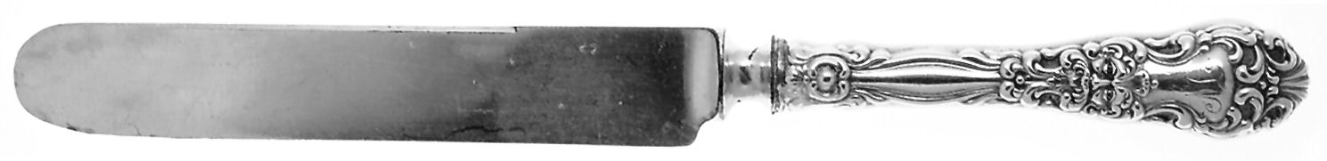 Renaissance (Sterling, 1894, Monograms) Old French Hollow Knife with Bolster by Dominick & Haff-1