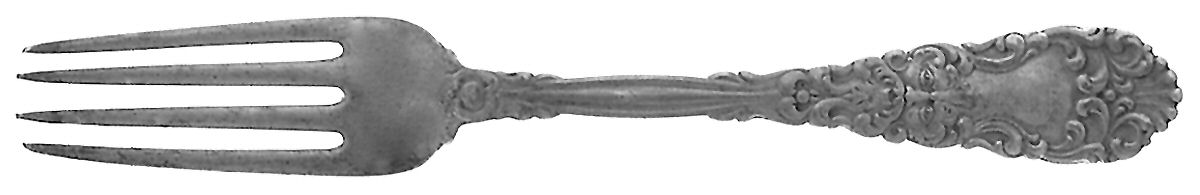 Renaissance (Sterling, 1894, Monograms) Fork by Dominick & Haff-1
