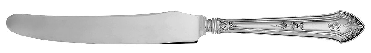 Lenox (Sterling, 1912, Monograms) New French Hollow Knife with Bolster by Durgin-1