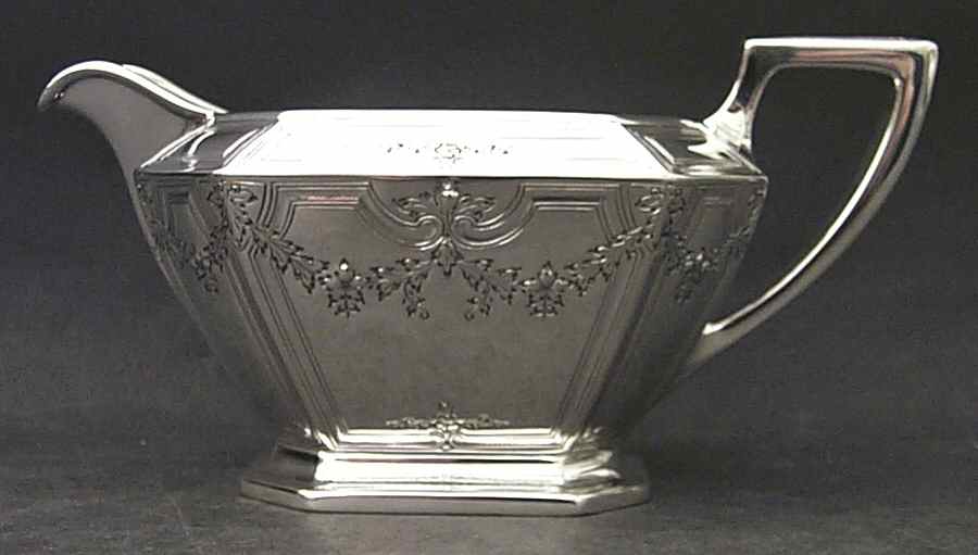Fairfax No. 4-B-Engraved (Sterling, 1910, Hlwr) Creamer by Durgin-1