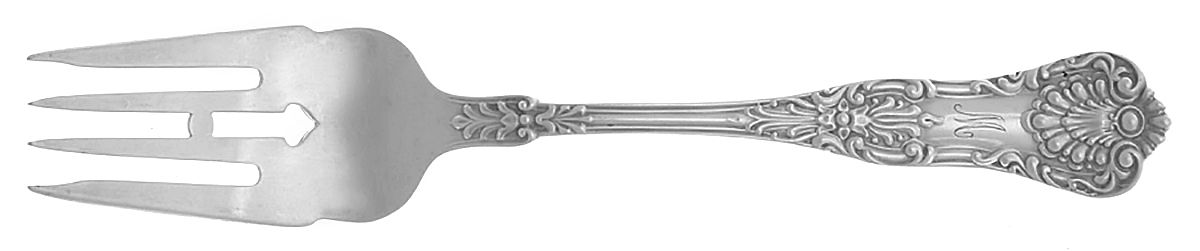 New King (Sterling, 1898, Monograms) Individual Salad Fork by Dominick & Haff-1
