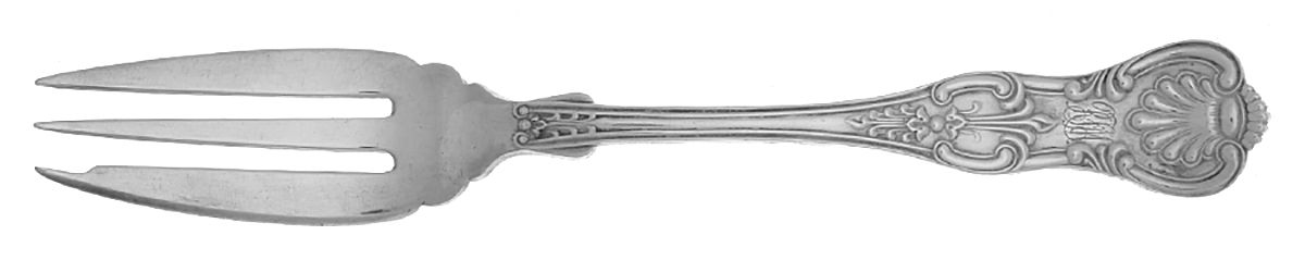 King (Sterling, 1880) 3-Tine Salad Fork by Dominick & Haff-1