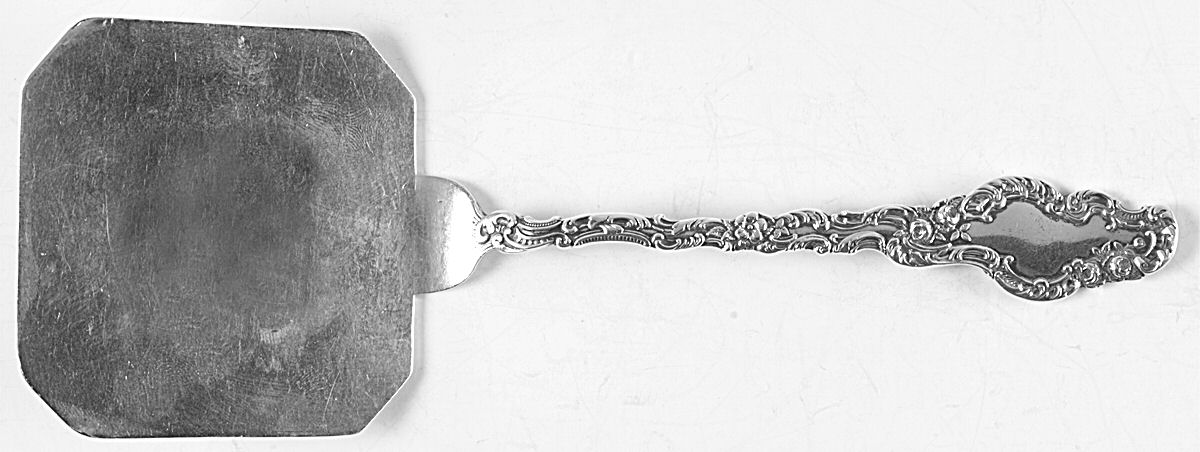 Watteau (Sterling, 1891, Monograms) Solid Waffle Server by Durgin-1