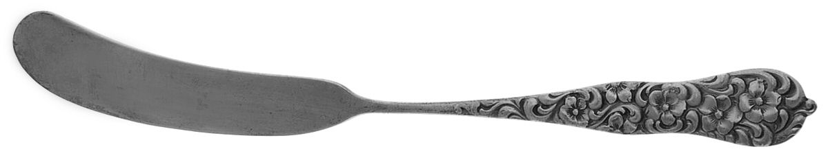 Rococo (Sterling, 1888, Monograms) Flat Handle Butter Spreader by Dominick & Haff-1