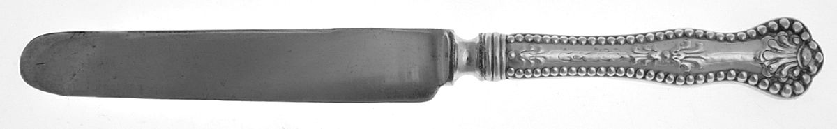 Charles II (Sterling, 1894, Monograms) Old French Hollow Knife with Bolster by Dominick & Haff-1