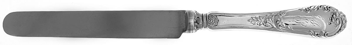 Louis XIV-Old Style (Sterling, 1888, Monograms) Blunt Hollow Knife by Dominick & Haff-1