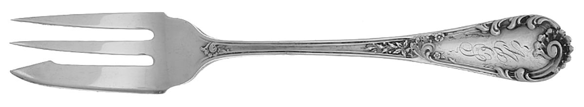 Louis XIV-Old Style (Sterling, 1888) Pastry Fork by Dominick & Haff-1