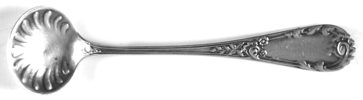 Louis XIV-Old Style (Sterling, 1888, Monograms) Master Salt Spoon by Dominick & Haff-1