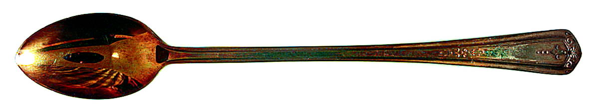 DS17 (GOLD ELECTROPLATE) Iced Tea Spoon by DS-1