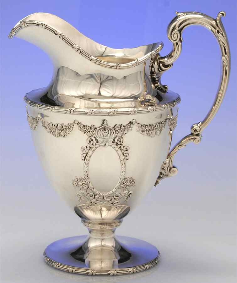 Empire (Sterling, 1895, Hollowware) Sterling Water Pitcher by Durgin-1