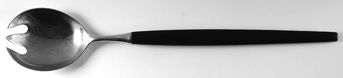 Opus-Black (STAINLESS) Solid Serving Fork by Dansk-1