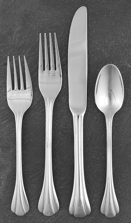 Scalloped (Stainless) 4 Piece Place Setting by Dansk-1
