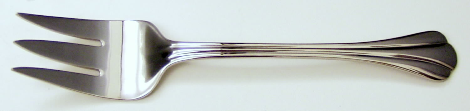 Scalloped (Stainless) Medium Solid Cold Meat Serving Fork by Dansk-1