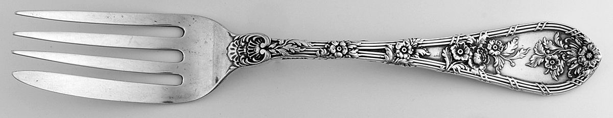Dauphin (Sterling, 1897, No Monograms) Individual Solid Fish Fork by Durgin-1
