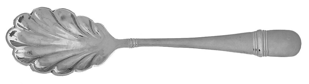Satin Astragal (Stainless) Sugar Shell Spoon by DJ (Flatware)-1