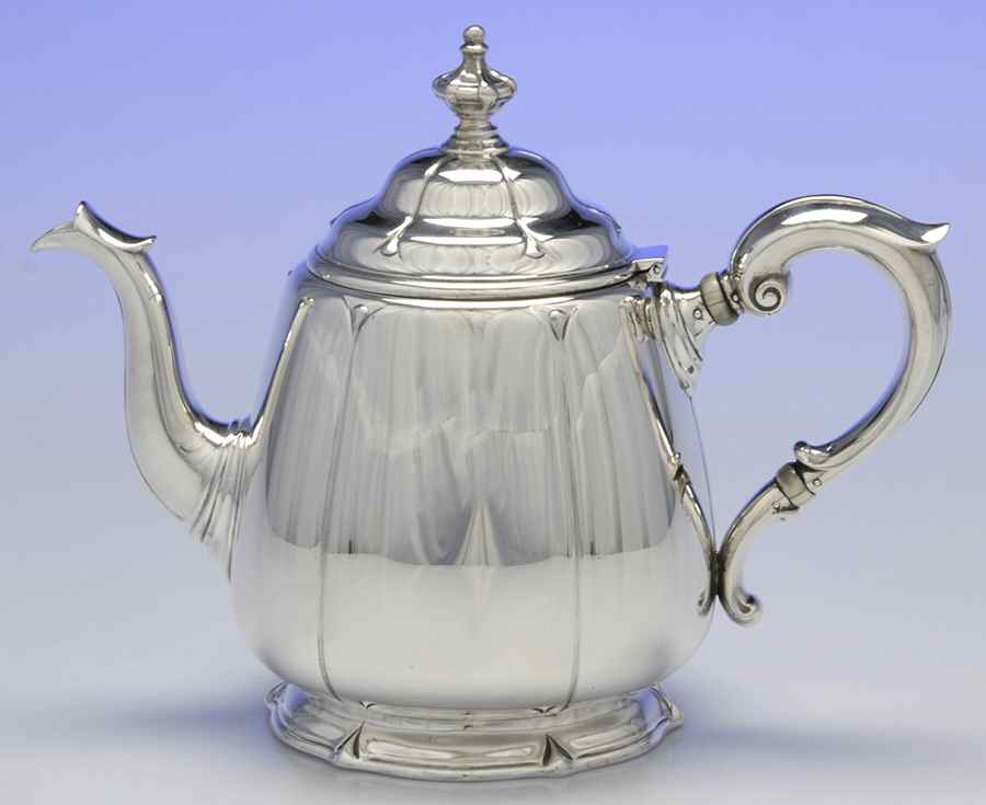 La Salle (Sterling, Hollowware) Teapot by Dominick & Haff-1