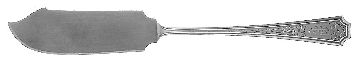 Fairfax-Engraved Y (Sterling) Flat Handle Master Butter Knife by Durgin-1