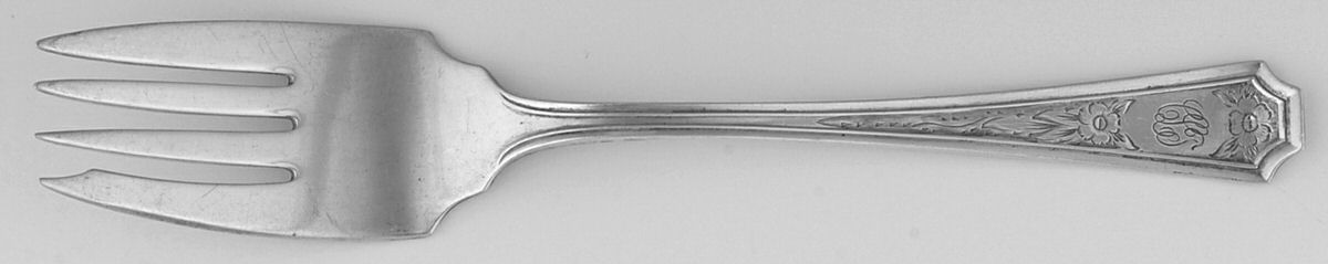 Fairfax-Engraved Y (Sterling) Individual Salad Fork by Durgin-1