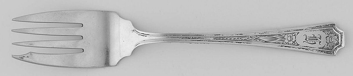 Fairfax-Engraved Y (Sterling) Individual Salad Fork by Durgin-1