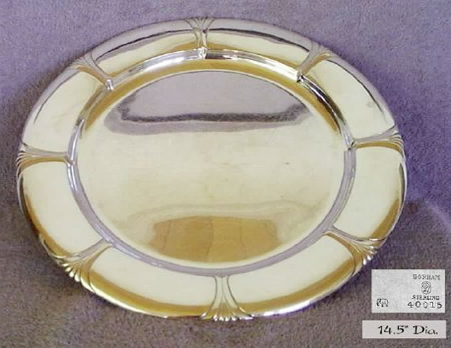 Hunt Club (Sterling, Hollowware) Sterling Sandwich Plate by Durgin-1