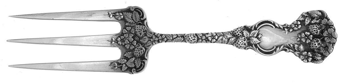 DUS11 (STERLING) Individual Solid Grape/Cherry Fork by Durgin-1