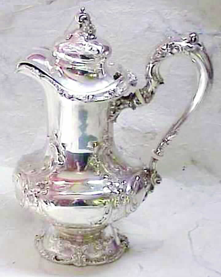 872 (Sterling, Hollowware) Sterling Demitasse Pot by Dominick & Haff-1