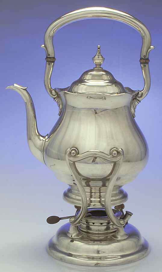 Priscilla (Sterling, Hollowware) Kettle, Stand & Burner by Durgin-1
