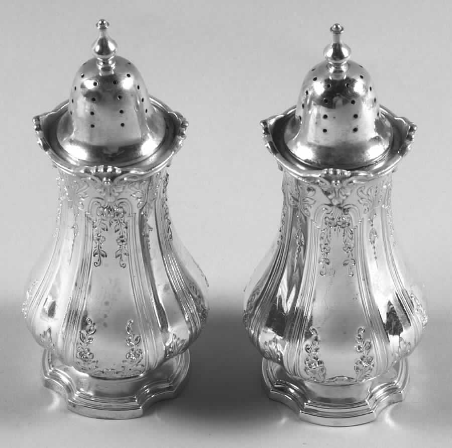 1826C (Sterling, Hollowware) Salt and Pepper Set by Durgin-1