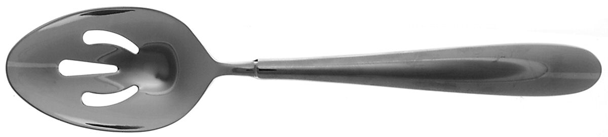 Curve (Stainless) Pierced Solid Serving Spoon by Denby-1