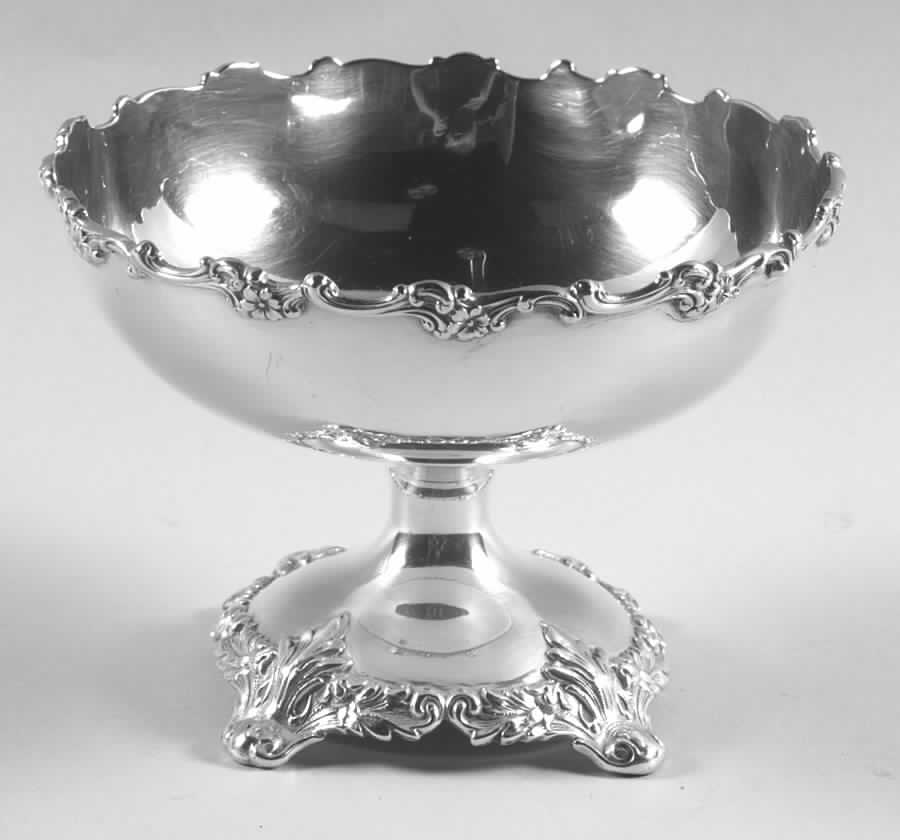 1588 (Sterling, Hollowware) Short Sterling Compote by Dominick & Haff-1
